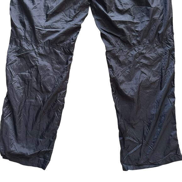 DKNY Active Y2K Gorpcore Nylon Adjustable Bungee Chord Black Baggy Pants Sz XXL - Picture 5 of 9